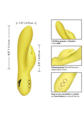 California Dreaming Venice Vixen Silicone USB Rechargeable Multifunction Vibrator Waterproof