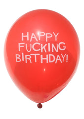 Candyprints X-Rated Birthday Balloons - Assorted Colors - 8 Per Bag