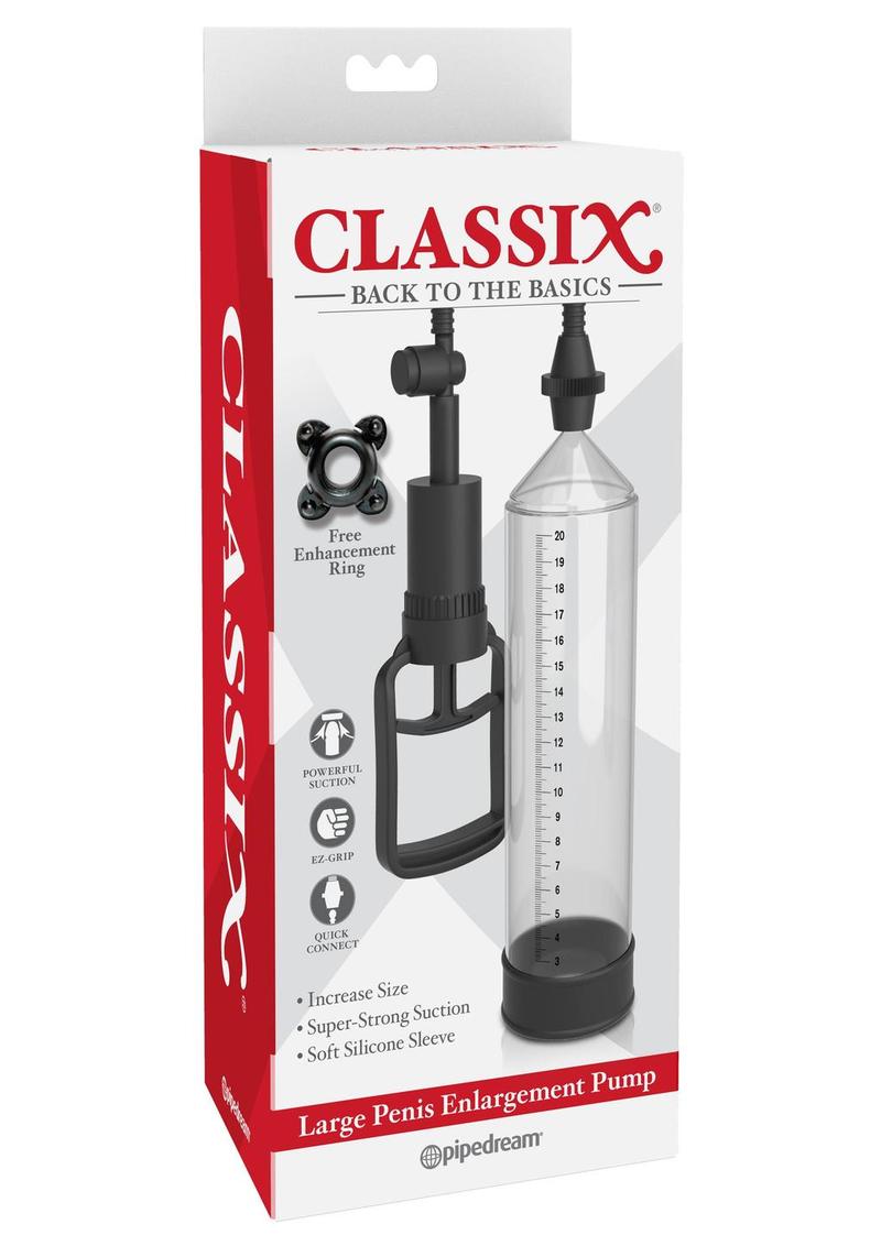 Classix Penis Enlargement Pump - Clear - Large