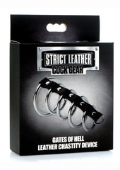 Cock Gear Gates Of Hell Chastity Device - Black/Silver