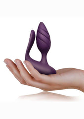 Cocktail Rechargeable Silicone Couples Vibrator with Remote Control