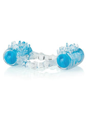Two-O silicone dual vibrating cock ring