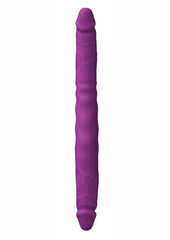 Colours Double Pleasures Silicone Double Dildo - Purple - 12in