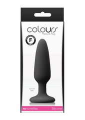 Colours Pleasure Plug Silicone Butt Plug - Black - Small