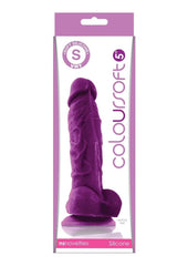 Coloursoft Silicone Dildo - Purple - 5in