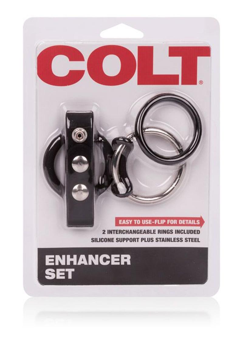 Colt Enhancer Set Cock Ring - Black