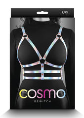 Cosmo Harness Bewitch Chest Harness - Multicolor/Rainbow - Large/XLarge