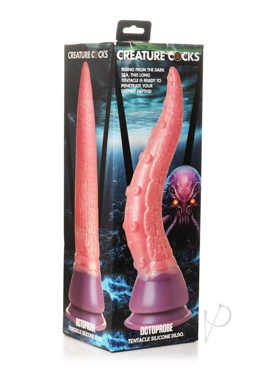 Creature Cocks Octoprobe Tentacle Silicone Dildo - Pink/Purple