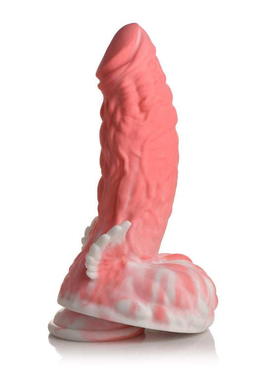 Creature Cocks Pegasus Pecker Winged Silicone Dildo - Pink/White