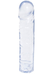 Crystal Jellies Classic Dildo - Clear - 8in