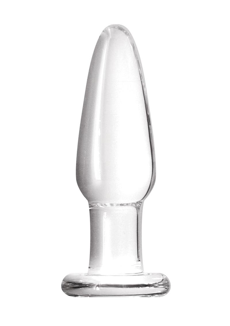 Crystal Premium Glass Butt Plug - Clear