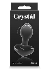 Crystal Premium Glass Heart Probe - Black