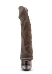 Dr. Skin Cock Vibe 6 Vibrating Dildo - Chocolate - 8.75in