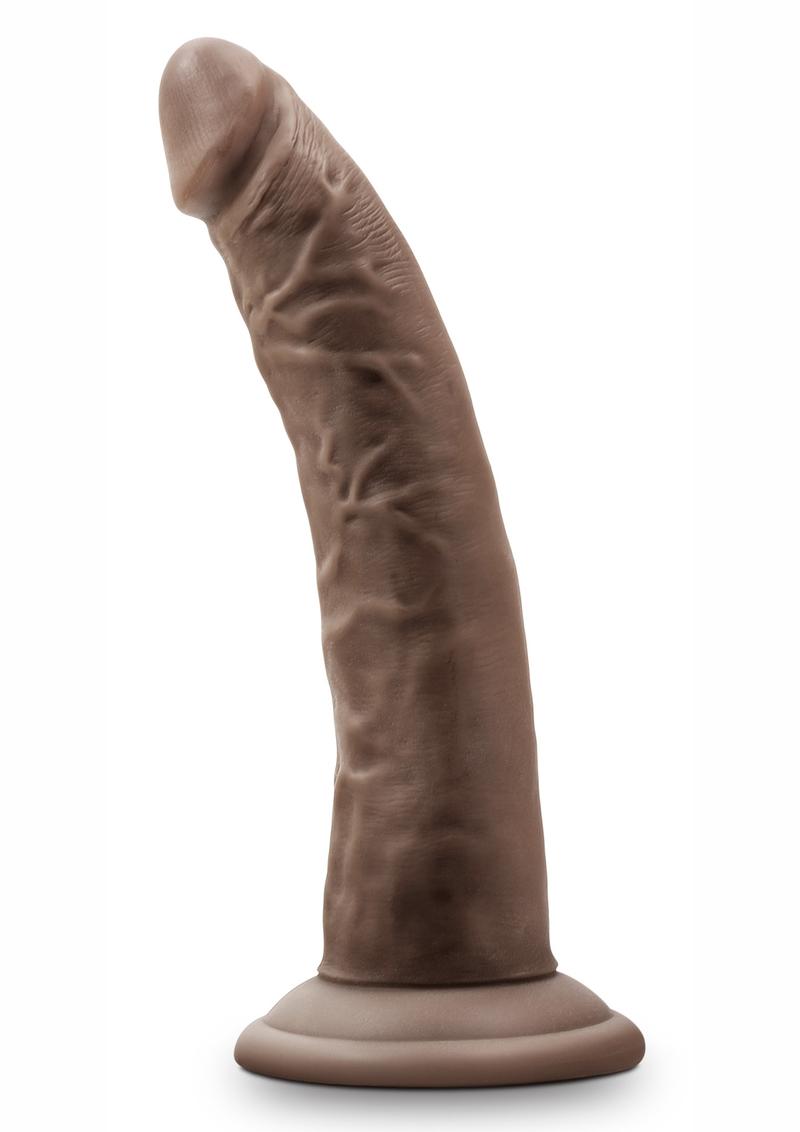 Dr. Skin Dildo with Suction Cup - Chocolate - 7in