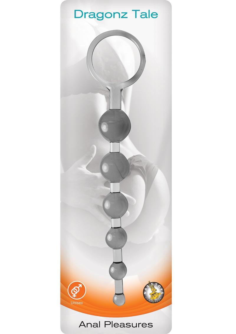 Dragonz Tale Anal Pleasures Silicone Anal Beads - Smoke