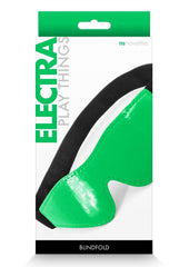 Electra Play Things Pu Leather Blindfold - Green