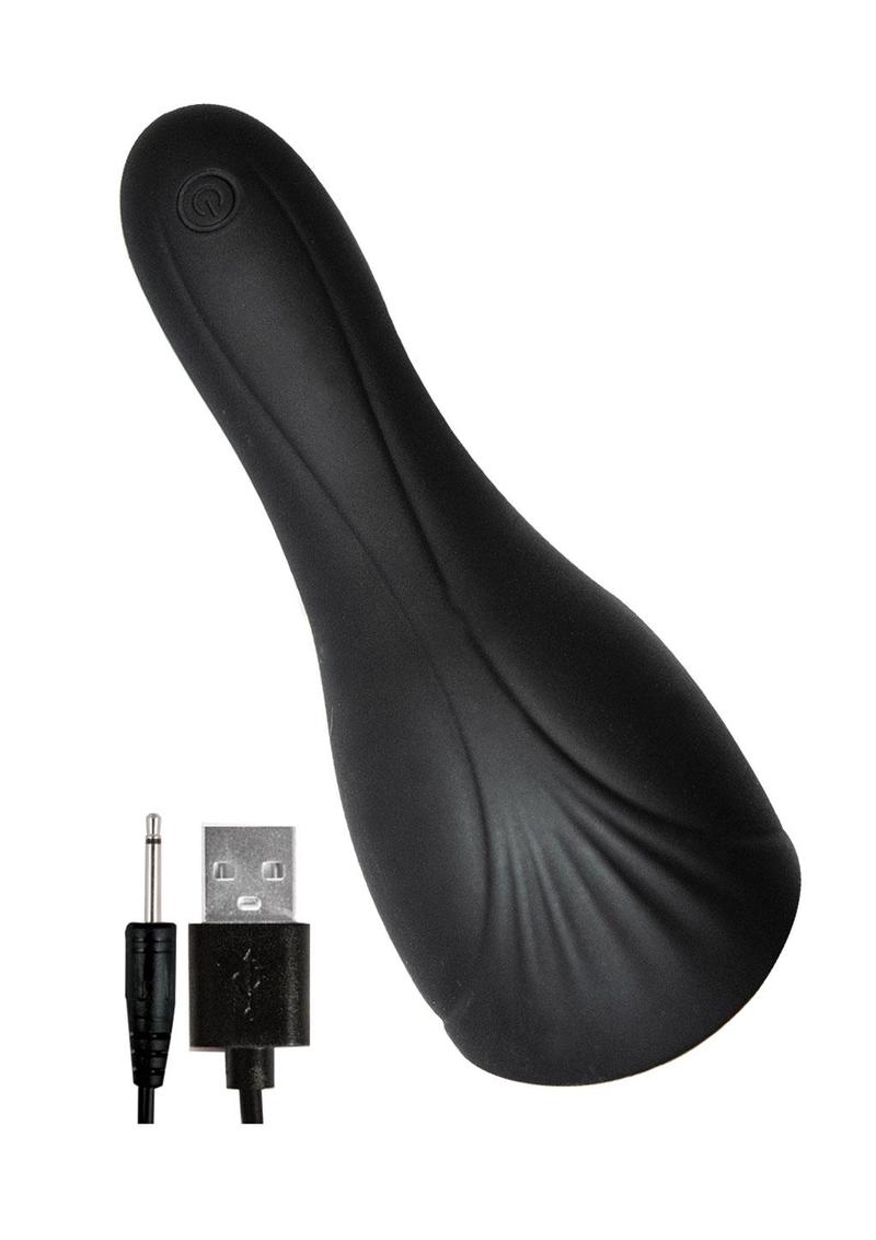 Enhancer Ultimate Blow Job Rechargeable Silicone Masturbator - Black