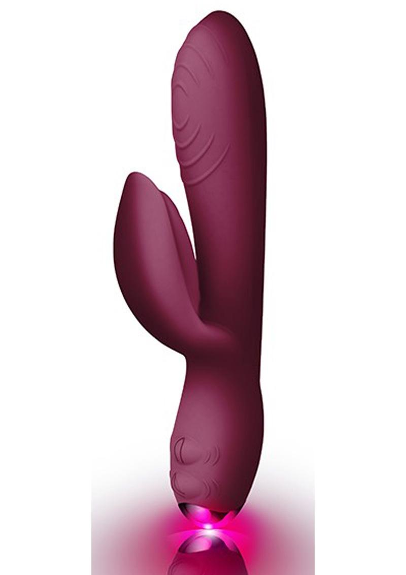 Every Girl Rechargeable Silicone Rabbit Vibrator - Burgundy