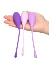Fantasy For Her Silicone Kegel Train Her - Purple - Set