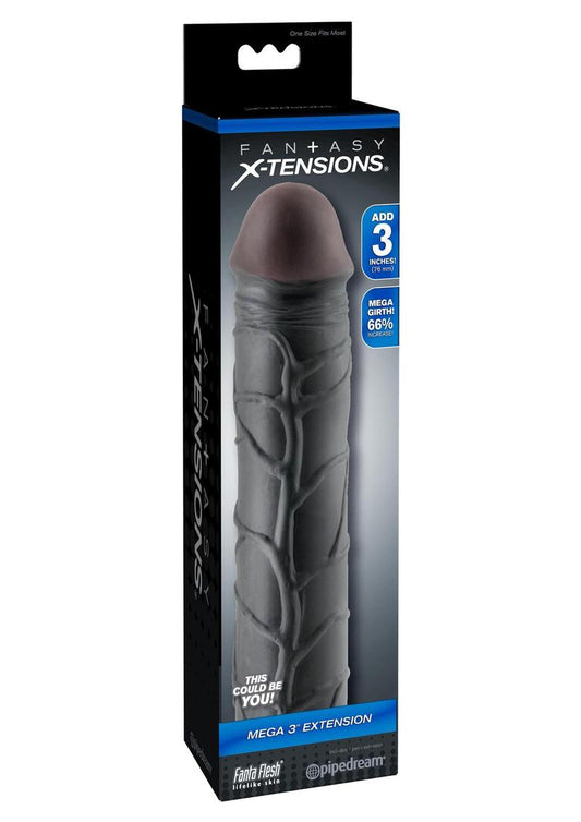 Fantasy X-Tensions Mega 3in Extension Sleeve - Black - 9in