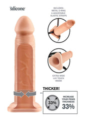 Fantasy X-Tensions Silicone Performance Hollow Extension - Vanilla - 8in