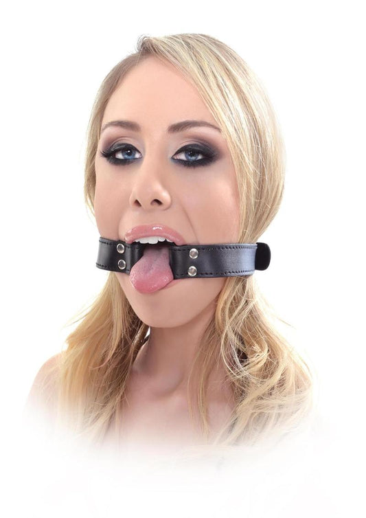 Fetish Fantasy Series Beginner's Open Mouth Gag - Black