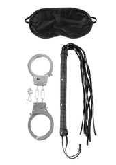 Fetish Fantasy Series Lover's Fantasy - Black/Silver - 3 Piece Kit