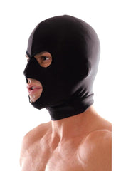 Fetish Fantasy Spandex 3 Hole Hood - Black