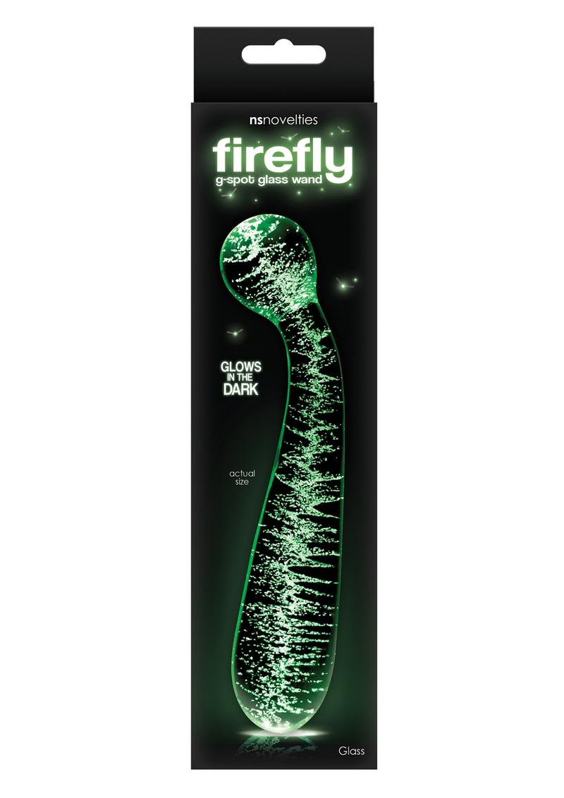 Firefly G-Spot Glass Wand - Clear/Glow In The Dark