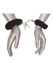 Frisky Caught In Candy Black Furry Cuffs