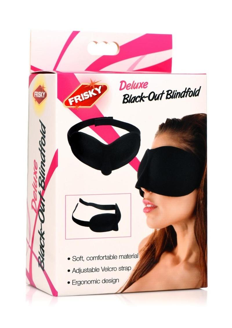 Frisky Deluxe Ergo Black-Out Blindfold - Black