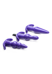 Frisky Thrill Trio Anal Plug - Purple - Set