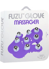 Fuzu Glove Massager Glove with Rolling Balls - Purple