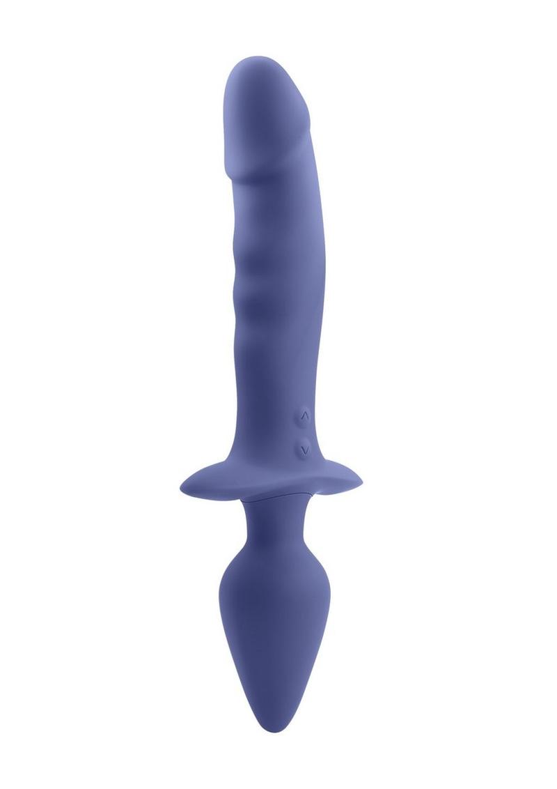 Gender X Dual Defender Rechargeable Silicone Dual Vibrator - Purple