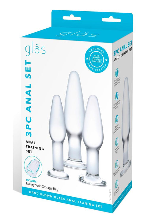 Glas Anal Training - Clear - 3 Piece/Set