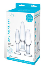 Glas Anal Training - Clear - 3 Piece/Set