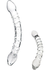 Glas Double Trouble Glass Dildo - Clear