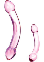 Glas Double Trouble Purple Dildo - Purple