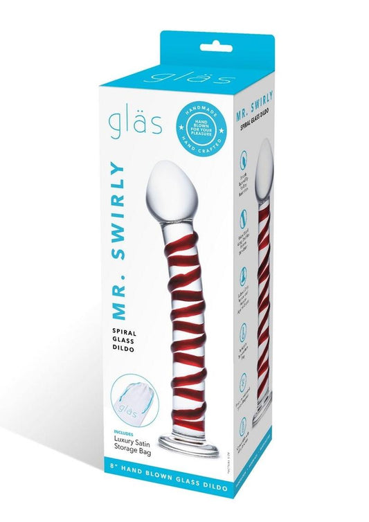 Glas Mr Swirly Dildo Primal Pleasure Glas Mr Swirly Dildo Primal Pleasure