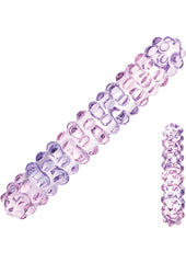 Glas Purple Rose Nubby Dildo - Purple