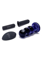 Glas Rechargeable Remote Controlled Vibrating Glass Beaded Buttplug