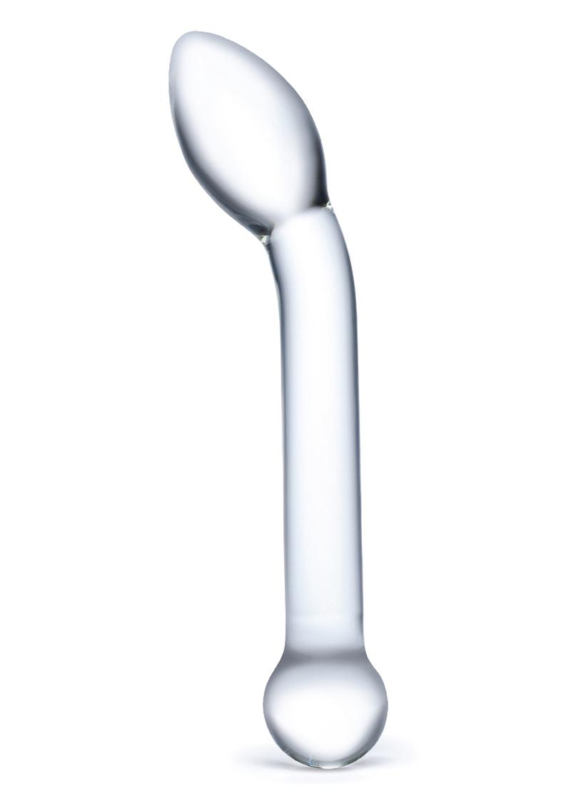 Glas Slimline G-Spot Glass Dildo - Clear - 8in