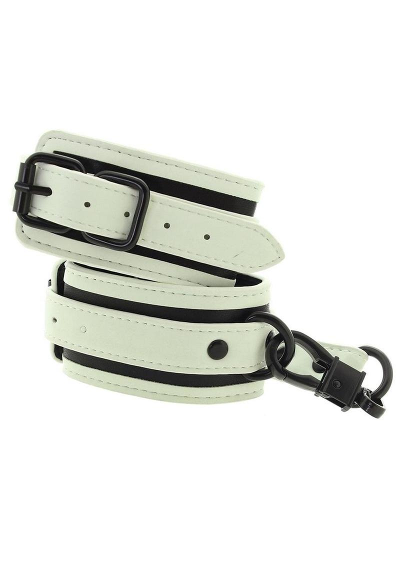 BDSM wrist cuff with glowing design