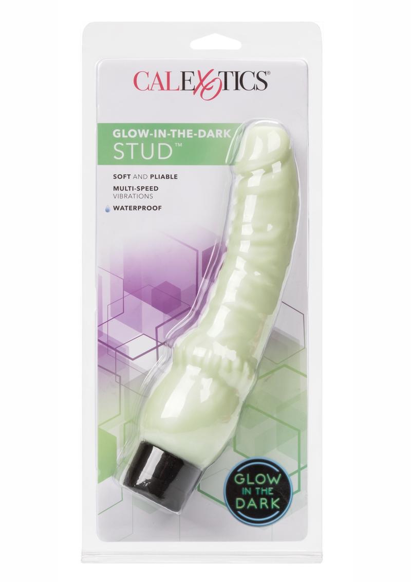 Glow In The Dark Stud Vibrator - Glow In The Dark/Green