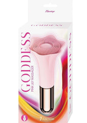 Goddess Pink Lily Rechargeable Silicone Massager - Pink