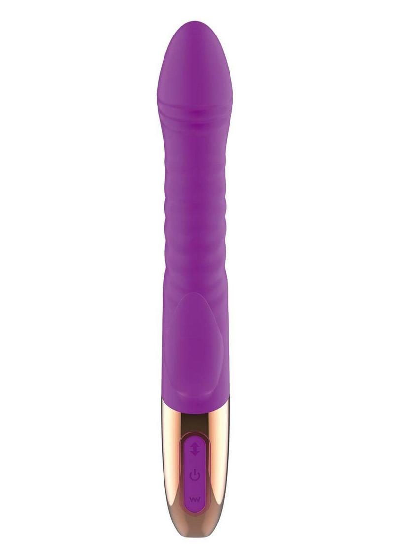 Goddess Thrusting Delight Rechargeable Silicone Dual Stimulating Vibrator