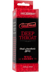 Goodhead Deep Throat Oral Anesthetic Spray Wild Cherry - 2oz