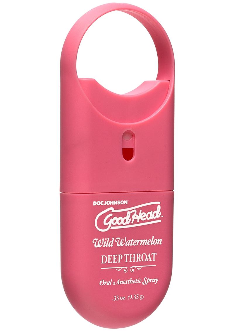 Goodhead Deep Throat To Go Oral Anesthetic Spray Wild Watermelon Primal Pleasure