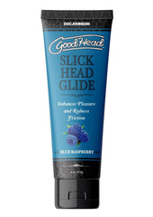 Goodhead Slick Head Glide Water Based Flavored Lubricant Blue Raspberry - 4oz - Bulk