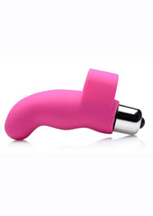 Gossip G-Thrill Silicone Finger Vibrator with Full Size Bullet - Pink